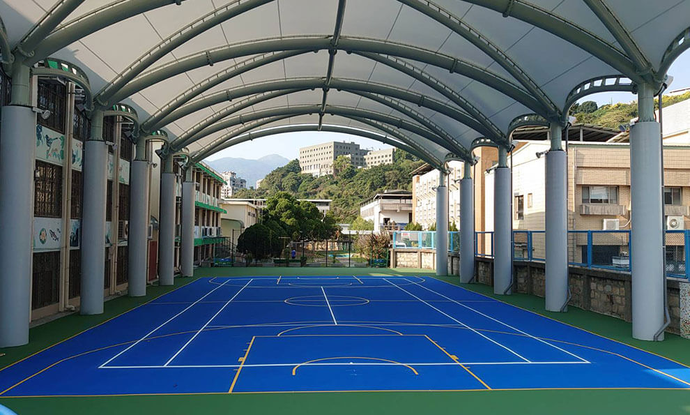 臺北市士林區雨聲國小半戶外球場工程